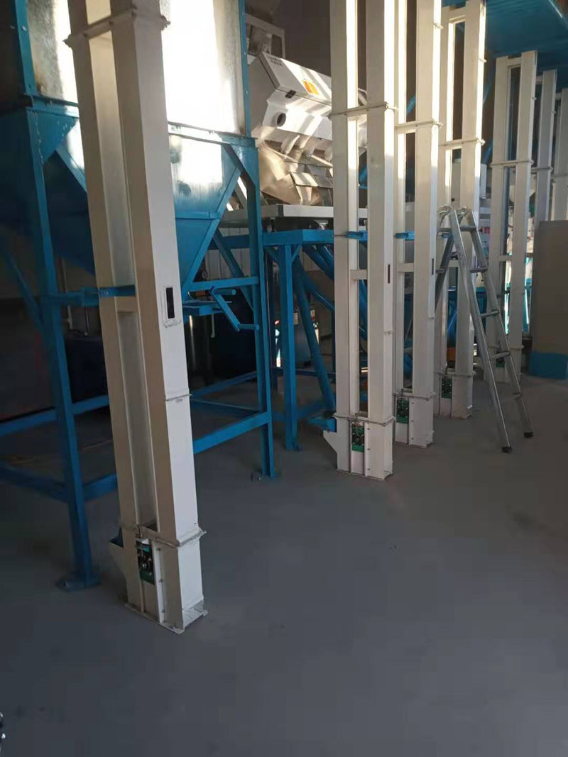 河北張家口市萬全縣20噸小米成套加工設備安裝調(diào)試完畢